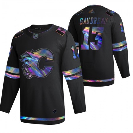Dresovi Calgary Flames Johnny Gaudreau 13 2021-22 Iridescent Holografska crna Authentic - Muške Dresovi Calgary Flames Johnny Gaudreau 13 2021-22 Iridescent Holografska crna Authentic - Muške